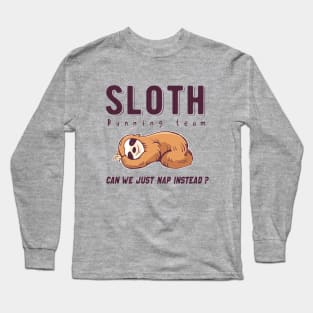 Sloth Running Team Long Sleeve T-Shirt